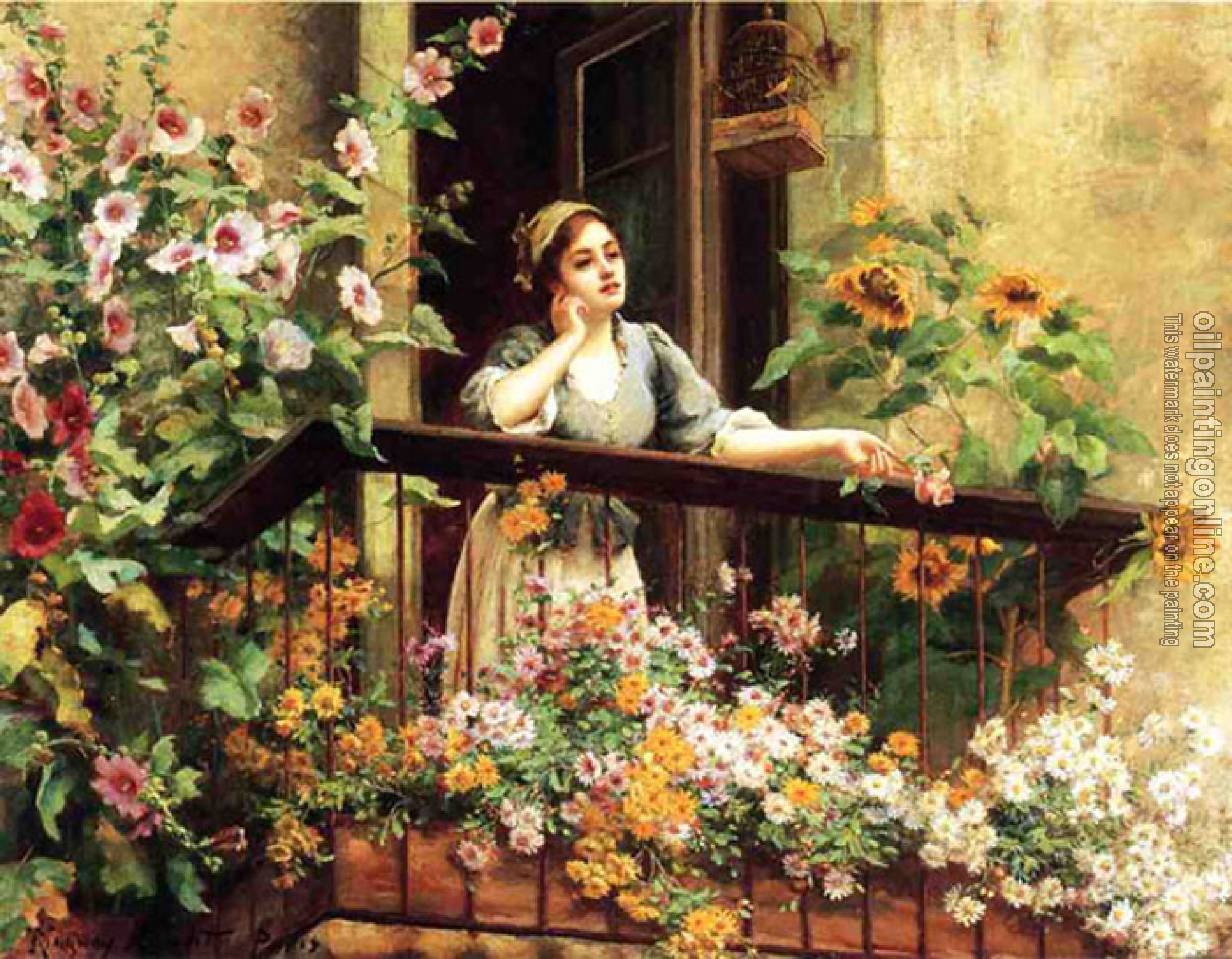 Daniel Ridgway Knight - A Pensive Moment